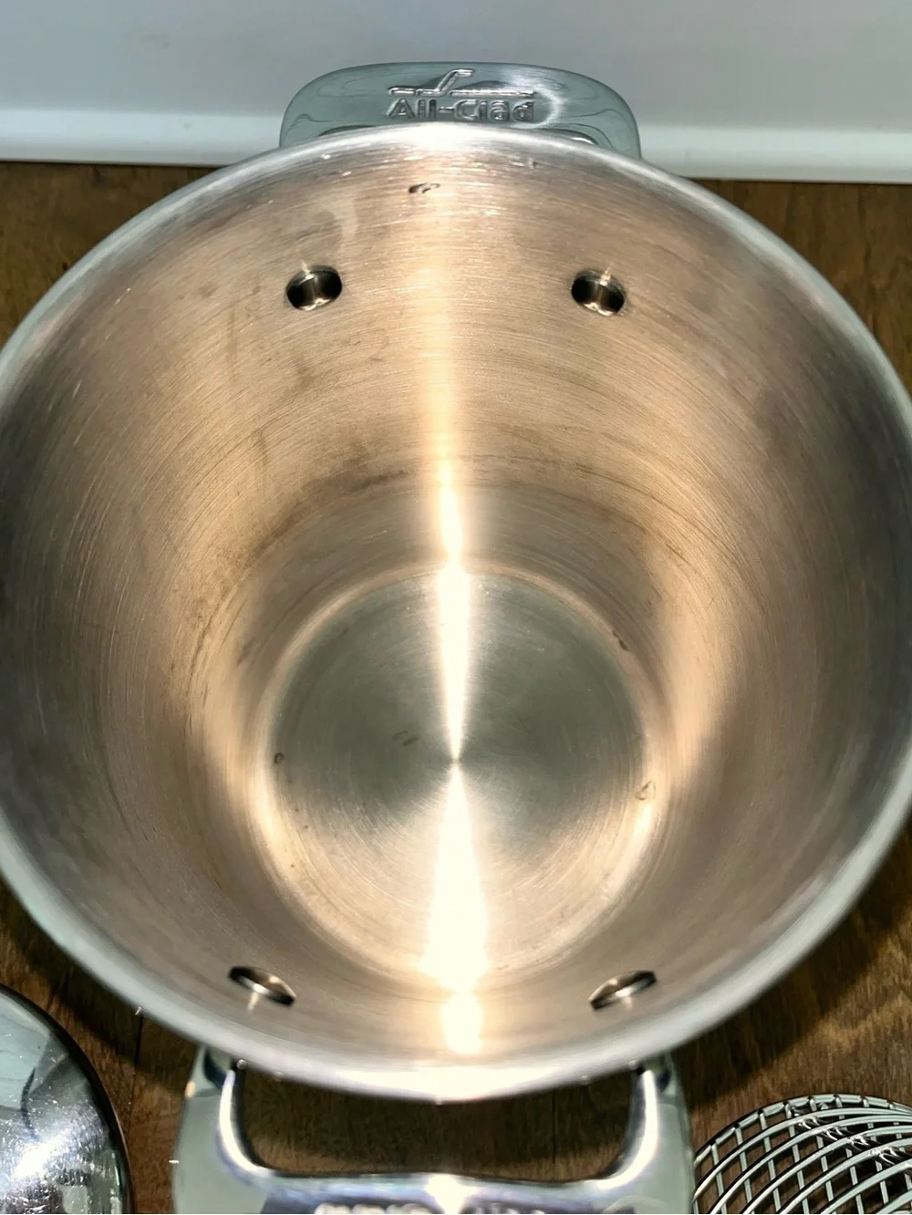 All-Clad Stainless Steel Asparagus Steamer 8.5”x6” Tall Pot w/ Basket & Lid